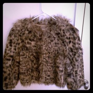 Michael Kors Leopard fur jacket